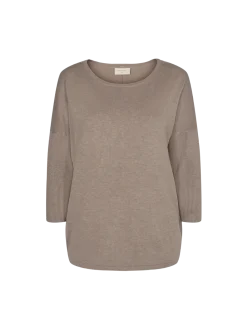 Freequent Naisten Neule, Jone Plain Beige