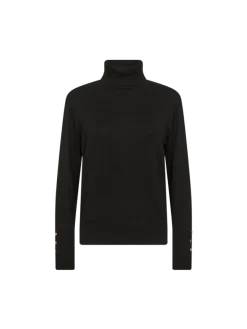 Freequent Naisten Neule, KATIE PULLOVER ROLLNECK Musta