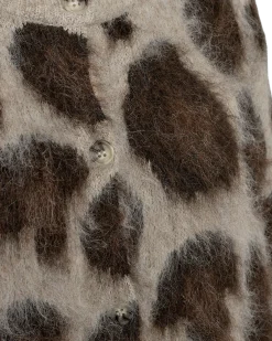Freequent naisten neuletakki Lippi, Oyster Grey Mel w. Mole Mel