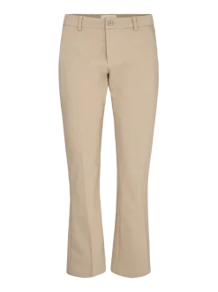 Freequent naisten nilkkapituiset housut Isadora Ankle PA Bootcut, vaalea beige