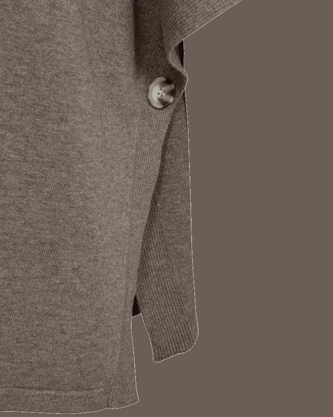 Freequent naisten poncho Claura, Morel Melange