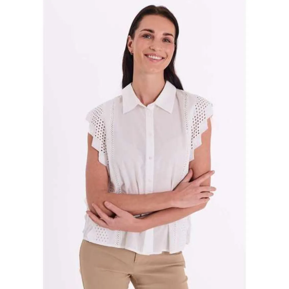 Freequent naisten pusero Fqbina Blouse, Brilliant white