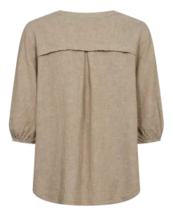 Freequent naisten pusero FQLava-Blouse, vaalea beige