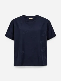 Freequent naisten T-paita Ziprea, Navy Blazer