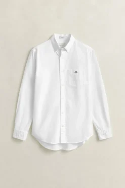 Gant kauluspaita K Regular Oxford Shirt, valkoinen