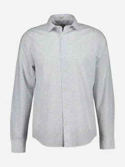 Gant kauluspaita Reg Poplin SS AOP Shirt, valkopohjainen kuosi