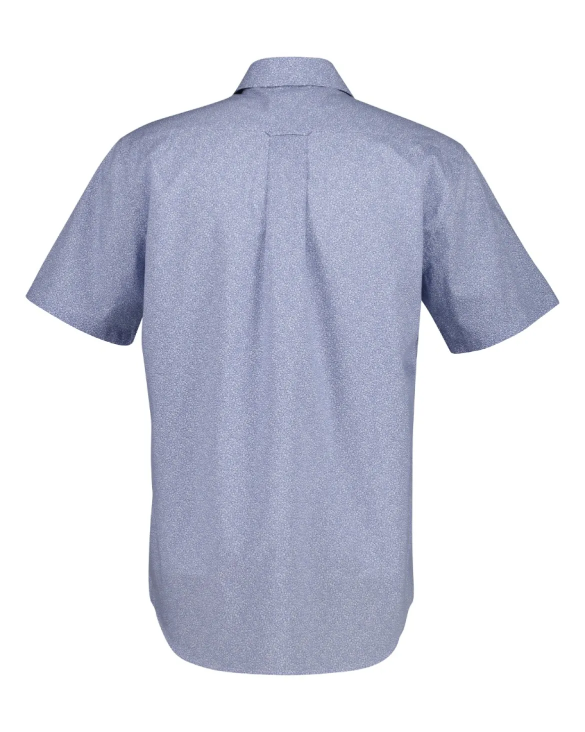 Gant lyhythihainen kauluspaita Reg Poplin SS AOP Shirt, sininen kuosi