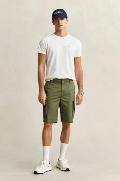 Gant miesten Cargo shortsit Regular Classic, tummanvihreä