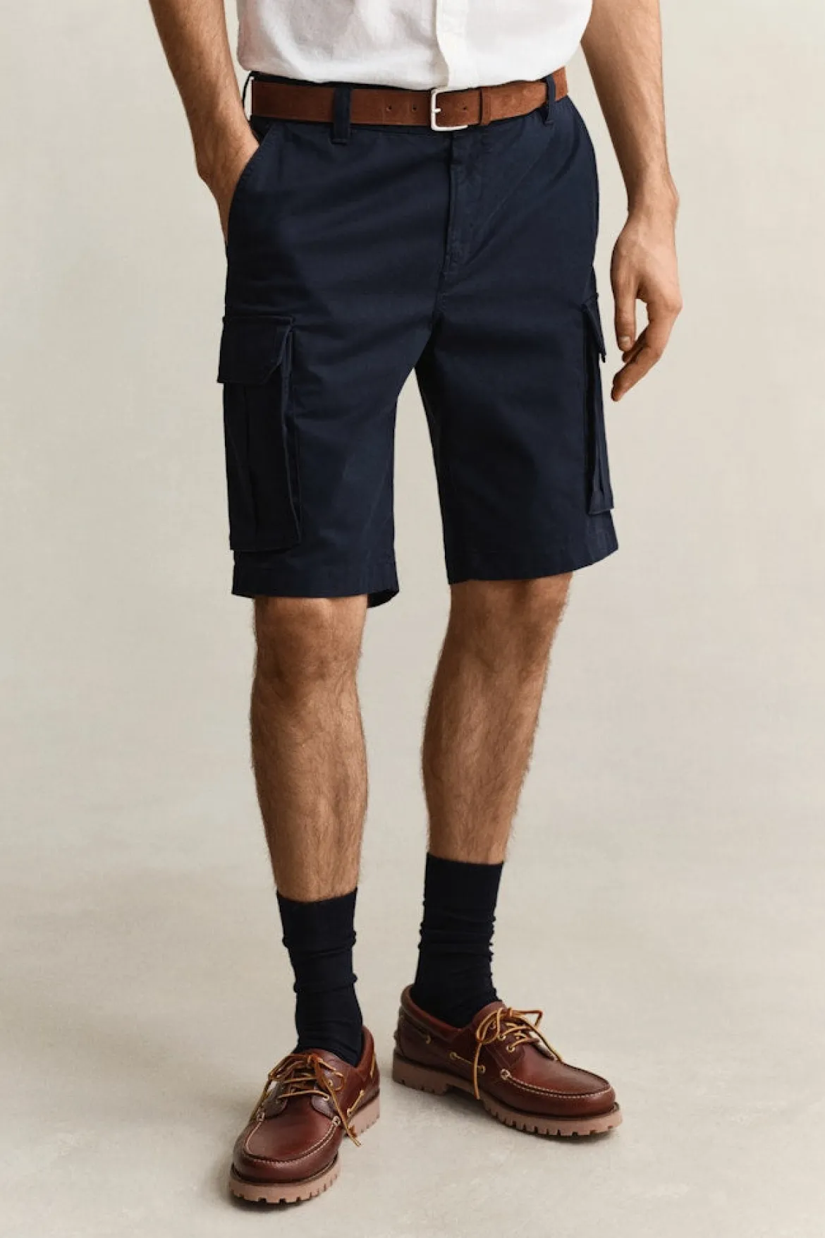 Gant miesten cargo-shortsit Regular Classic Cargo, tummansininen