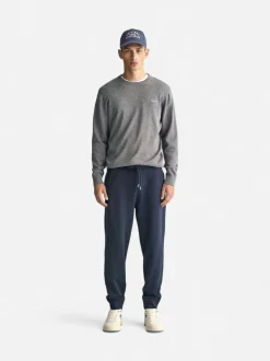 Gant miesten collegehousut Reg Shield Sweatpants, tummansininen