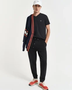Gant miesten collegehousut Reg Shield Sweatpants, musta