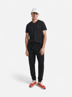 Gant miesten collegehousut Reg Shield Sweatpants, musta