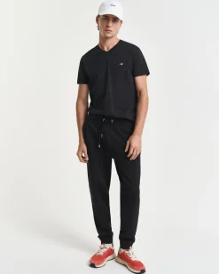 Gant miesten collegehousut Reg Shield Sweatpants, musta