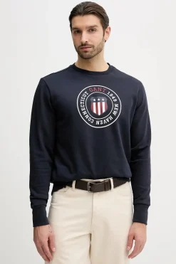 Gant miesten collegepaita Graphic C-Neck, tummansininen