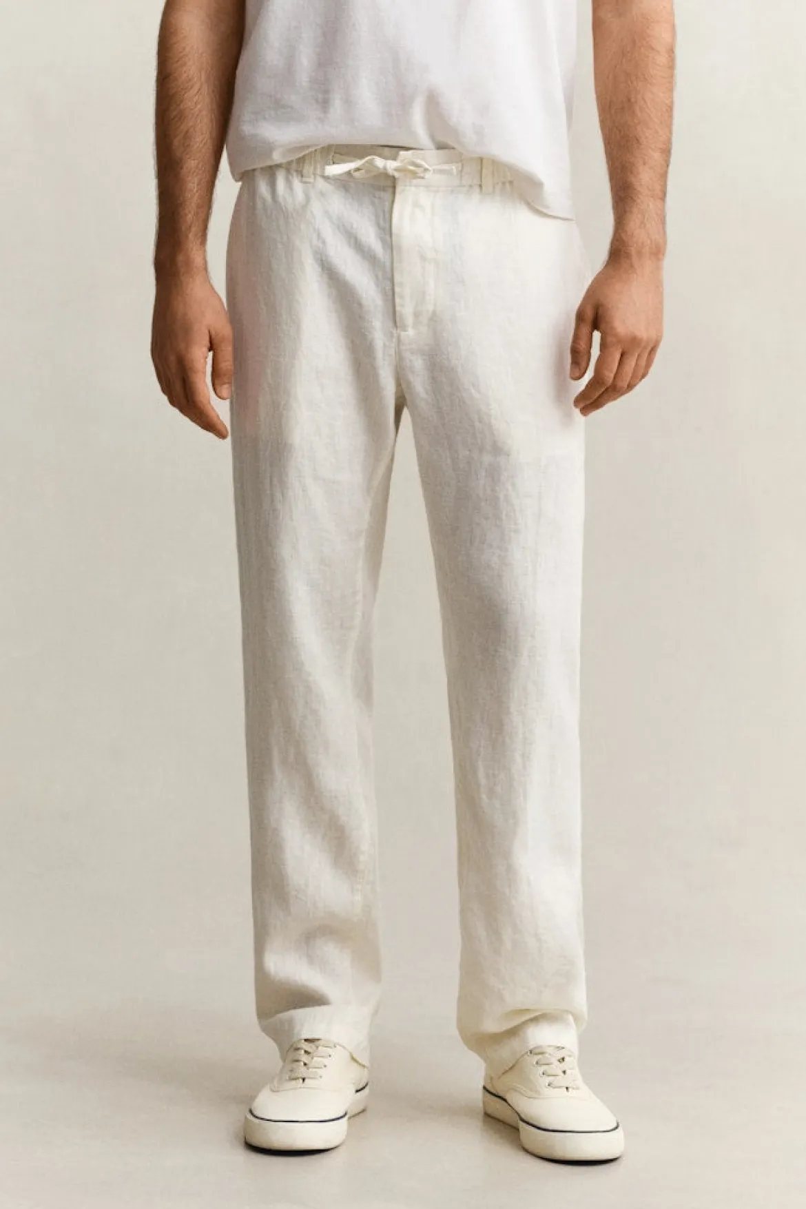 Gant miesten housut Regular Linen Pant, kerma