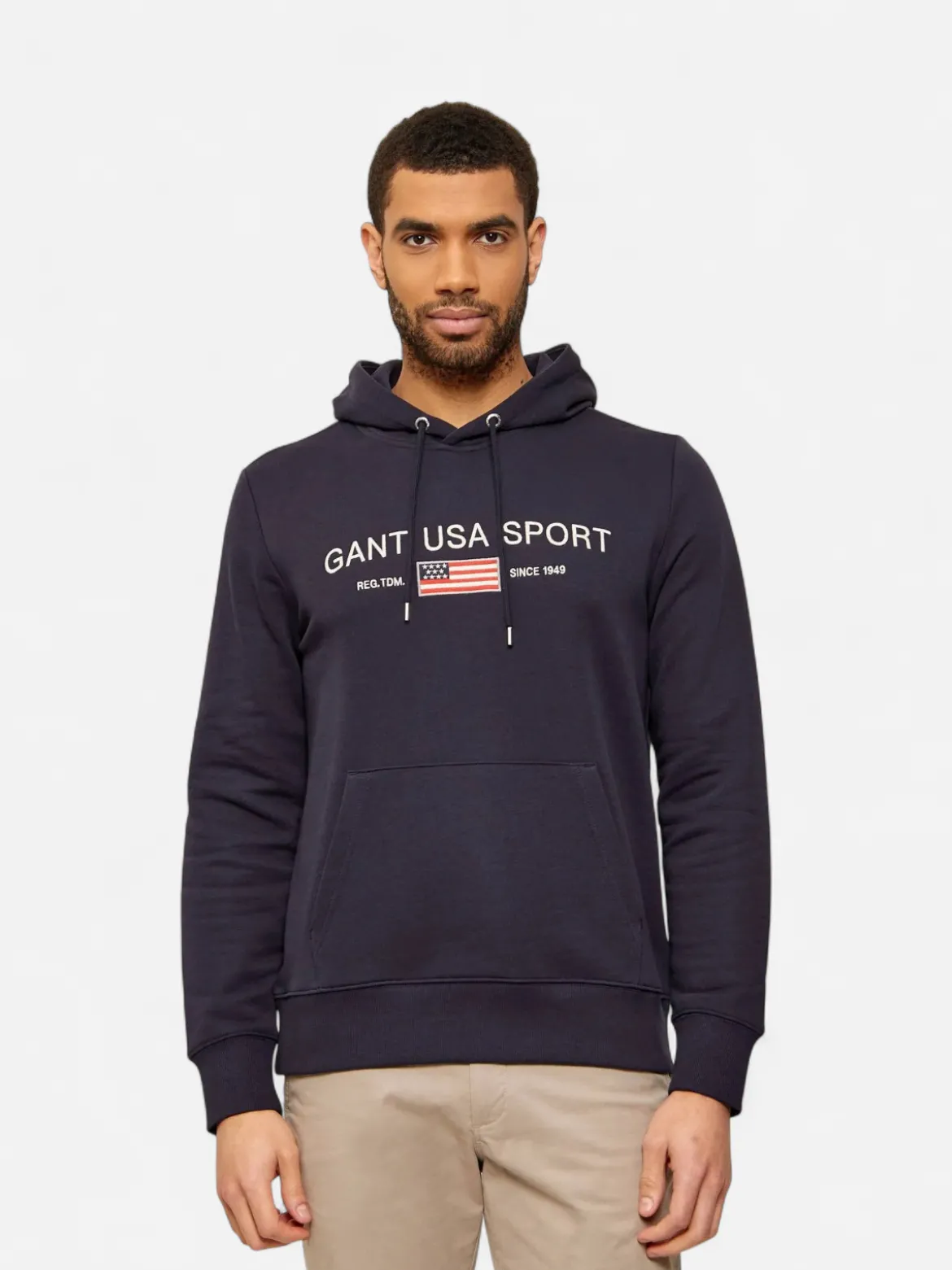 Gant miesten huppari Graphic Hoodie, tummansininen