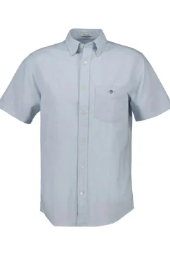 Gant miesten kauluspaita, REG DOBBY SS SHIRT Sininen Kuosi