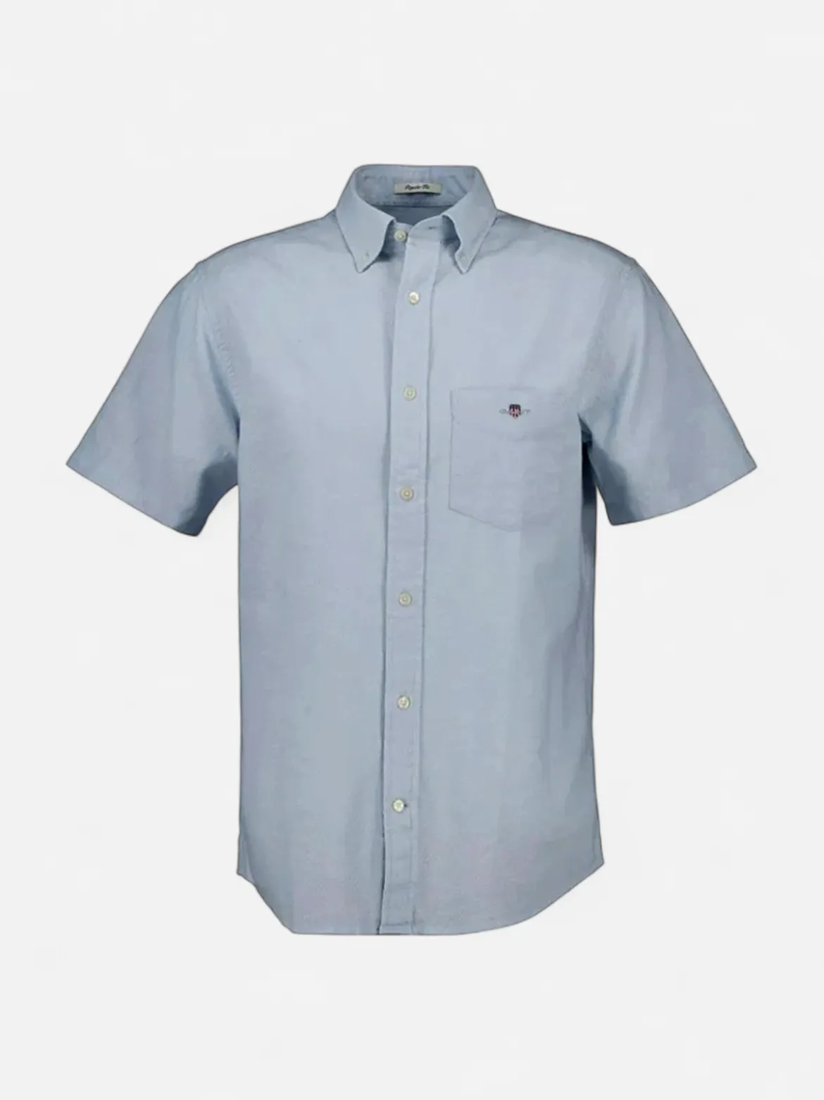 Gant miesten kauluspaita, REG DOBBY SS SHIRT Sininen Kuosi