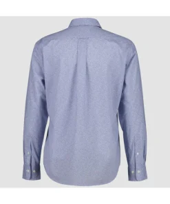 Gant miesten kauluspaita Regular Fit Poplin Shirt, Sininen kuosi
