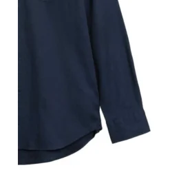 Gant miesten kauluspaita Reg Honey Comb Texture Shirt, tummansininen