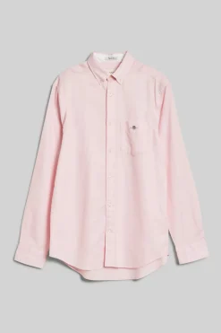 Gant miesten kauluspaita Reg Honey Comb Texture Shirt, vaaleanpunainen