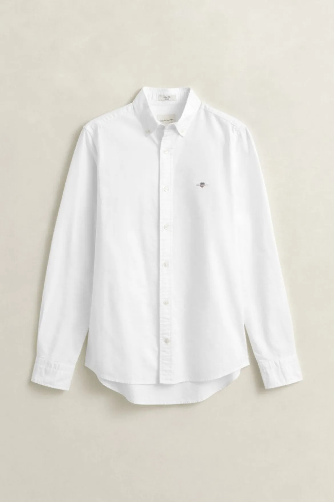 Gant miesten kauluspaita Slim Fit Classic Poplin Shirt, Valkoinen