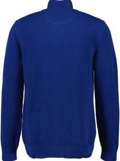 Gant miesten neuletakki K Cotton Pique Zip Cardigan, sininen