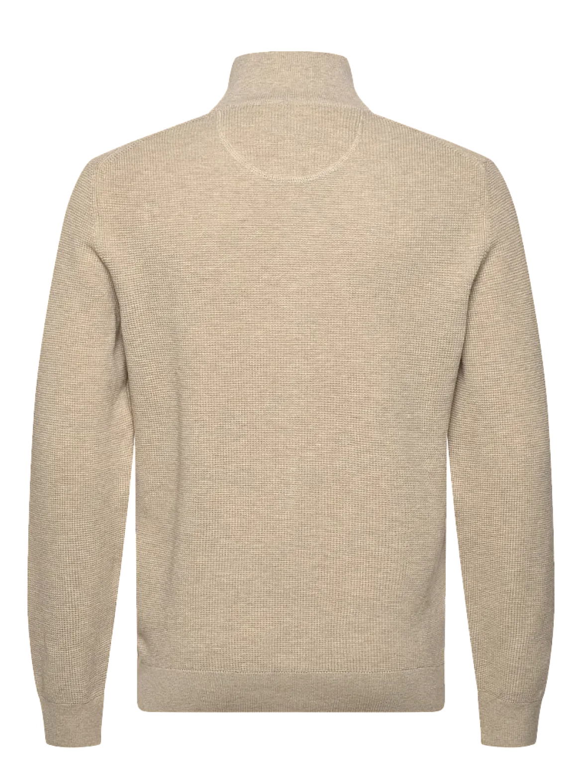 Gant miesten neuletakki Micro Textured Cotton Zip Cardigan, beige