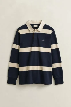 Gant miesten paita Striped Rugger, raidallinen sininen