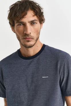 Gant miesten Pikeepaita 4-Col Oxford Ss Pique, Sininen, indigo
