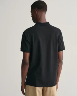 Gant miesten pikeepaita Contrast Piqué Polo Shirt, musta