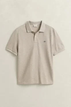 Gant miesten pikeepaita Reg Shield SS Piqué Polo, beige