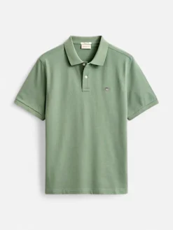 Gant miesten pikeepaita Regular Fit Shield Piqué Polo Shirt, vaaleanvihreä