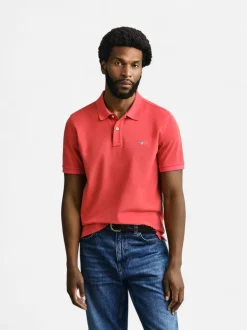 Gant miesten pikeepaita Regular Fit Shield Piqué Polo Shirt, punainen