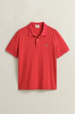 Gant miesten pikeepaita Regular Fit Shield Piqué Polo Shirt, punainen