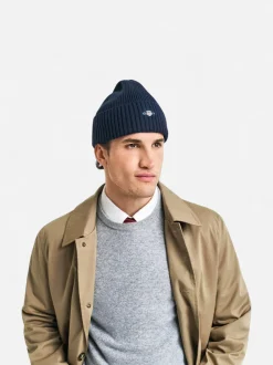 Gant miesten pipo, COTTON BLEND BEANIE Tummansininen