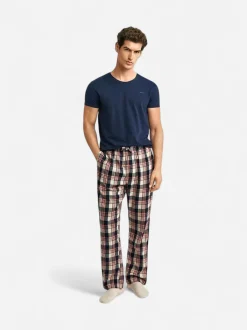 Gant miesten pyjamahousut Flannel Pant, punainen ruutu