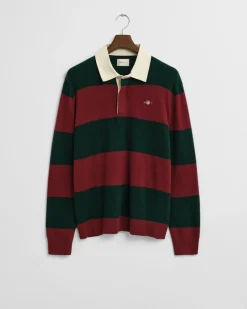 Gant miesten ruggeri, EXTRAFINE LAMBSWOOL STRIPED BLOCKE Raidallinen Vihreä