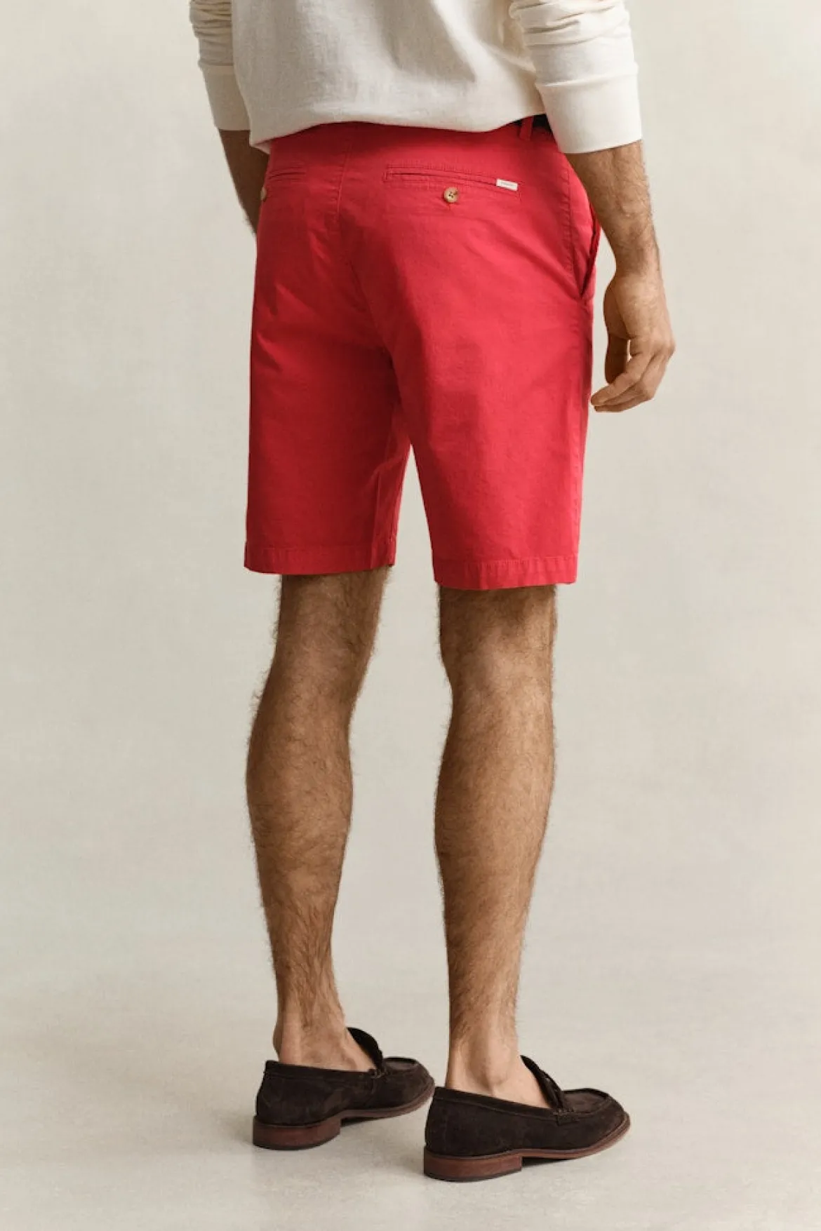 Gant miesten shortsit K Reg Sun Faded Chino Shorts, punainen