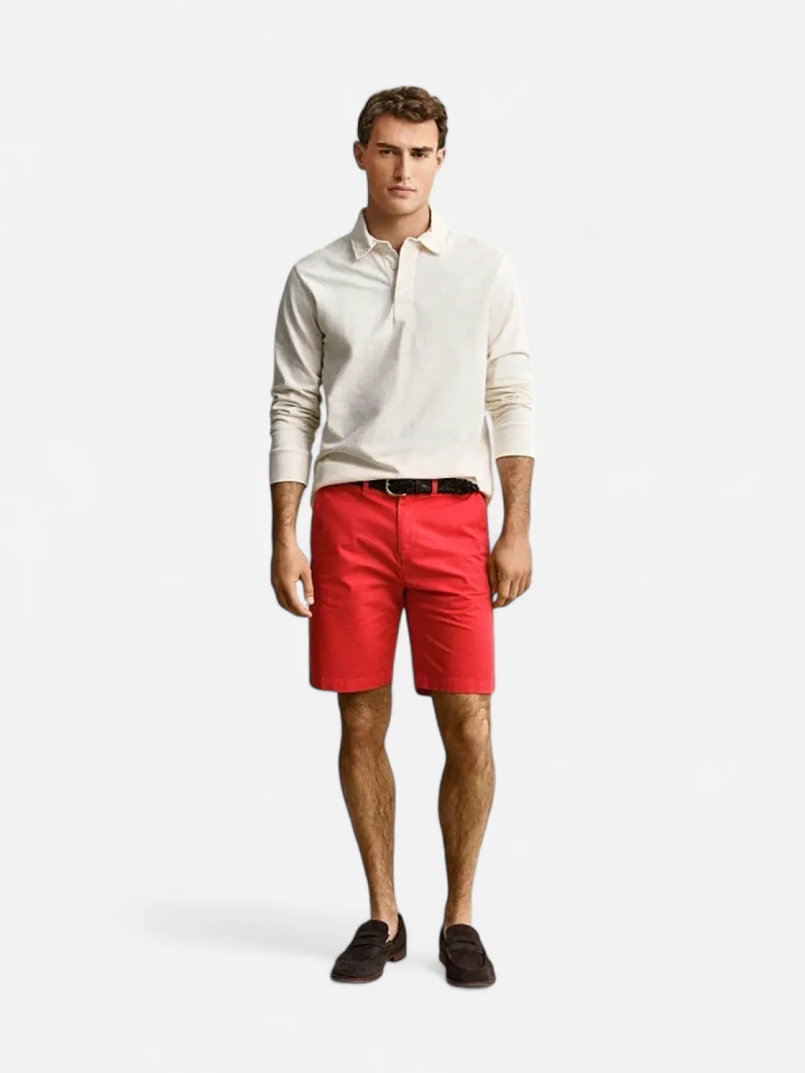 Gant miesten shortsit K Reg Sun Faded Chino Shorts, punainen