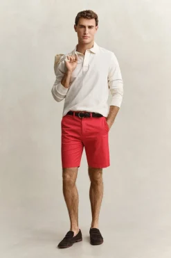 Gant miesten shortsit K Reg Sun Faded Chino Shorts, punainen