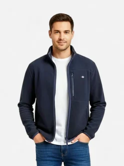 Gant miesten takki, MICRO FLEECE JACKET Tummansininen