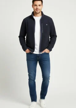 Gant miesten takki, MICRO FLEECE JACKET Tummansininen