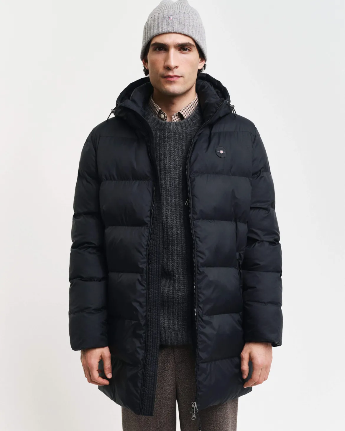 Gant Miesten Talvitakki, ACTIVE CLOUD MID LENGTH Musta