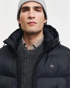 Gant Miesten Talvitakki, ACTIVE CLOUD MID LENGTH Musta
