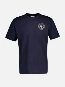 Gant miesten t-paita Graphic SS t-shirt, printed tummansininen
