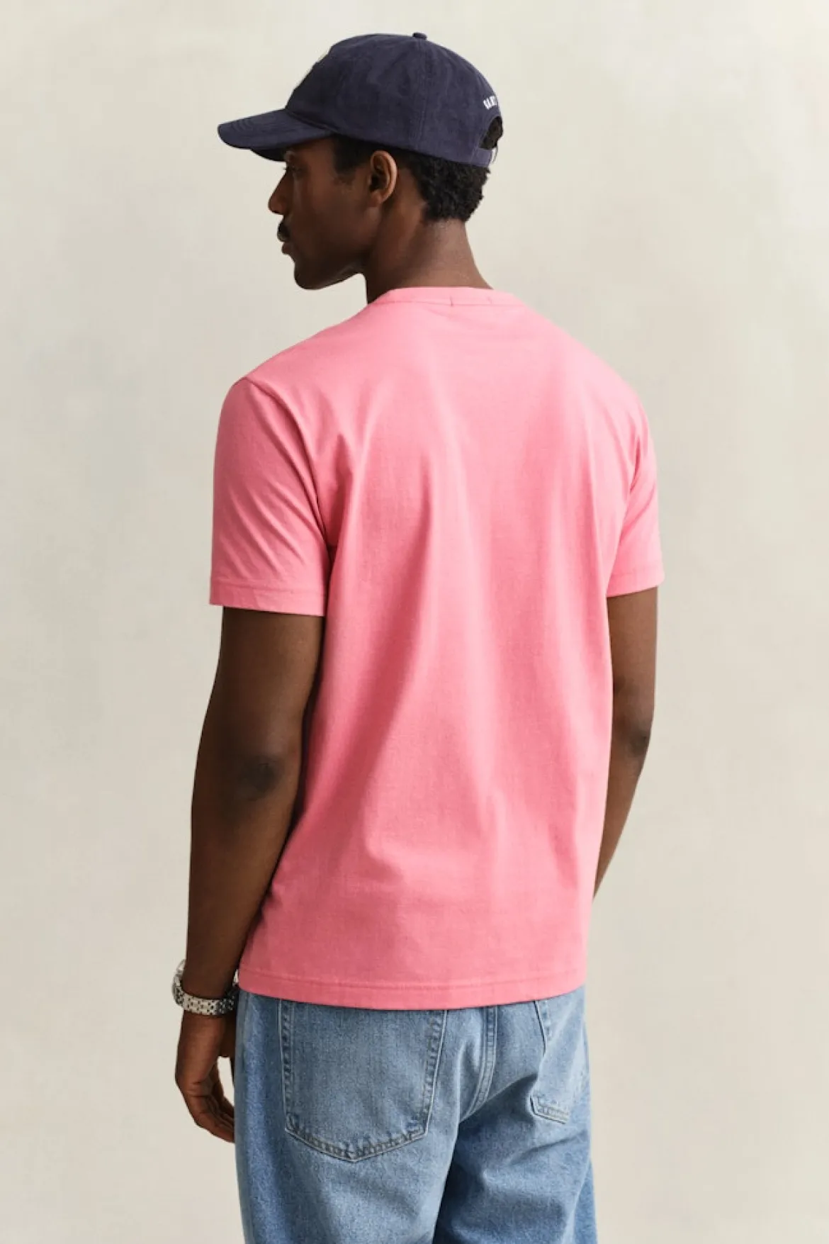 Gant miesten t-paita Reg Shield SS T-Shirt, vaaleanpunainen