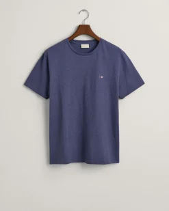Gant Miesten T-Paita, REG SHIELD SS T-SHIRT Tummansininen