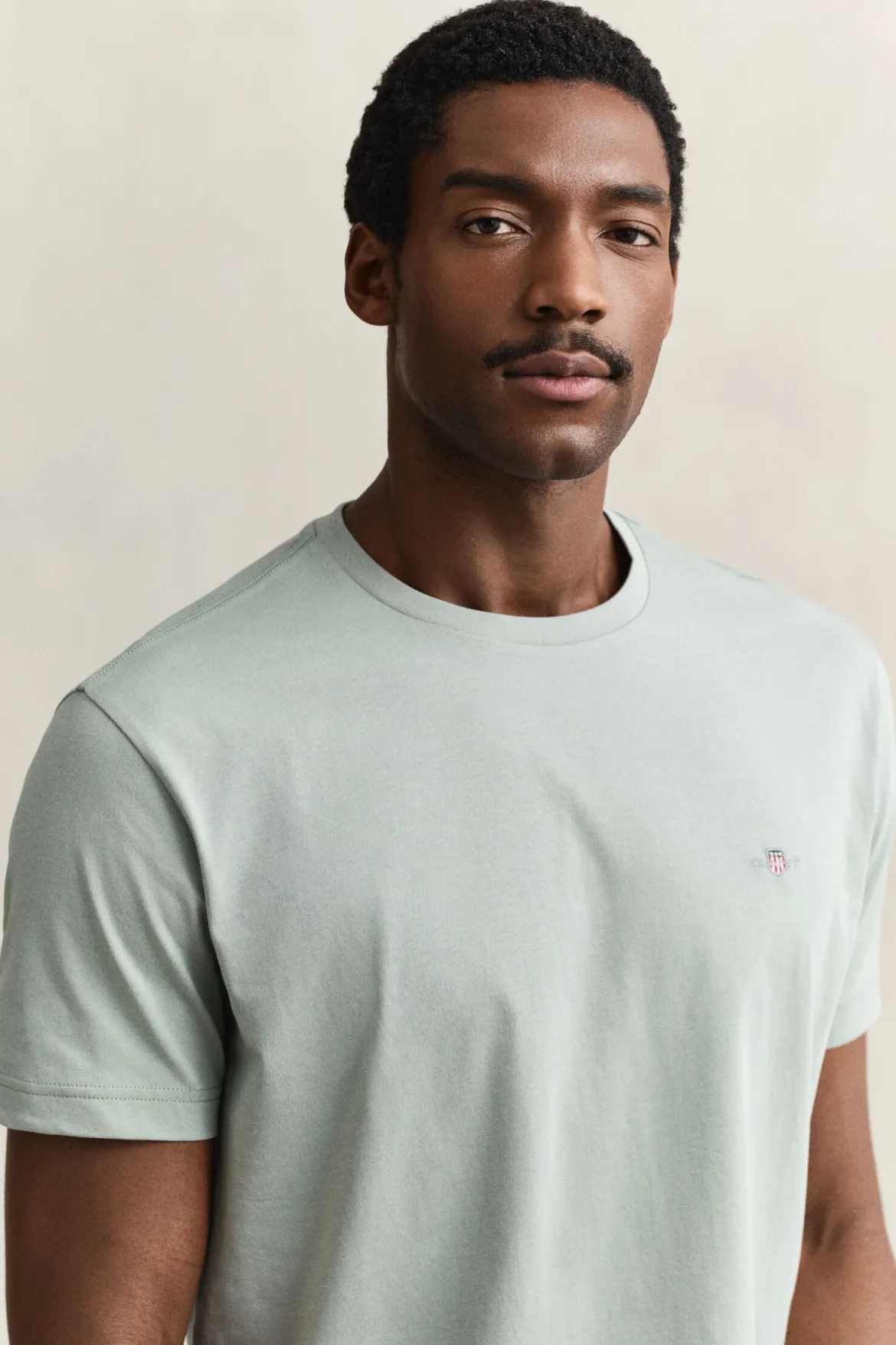 Gant miesten t-paita Reg Shield SS T-shirt, vaaleanvihreä