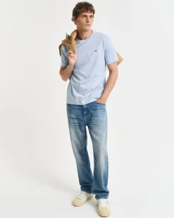 Gant miesten t-paita, REG SHIELD SS T-SHIRT Vaaleansininen